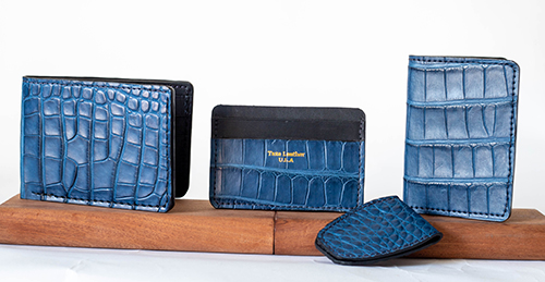 Blue Alligator wallets for men