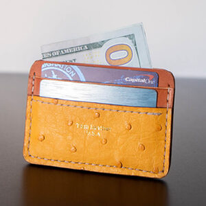 Ostrich Card Holder Tuscan Yellow