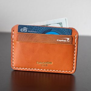 Tan Minimalist Card Holder