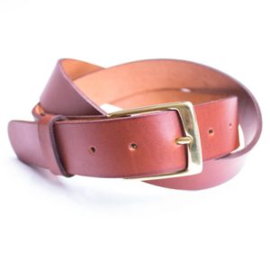 Men's Brown Leather Belt