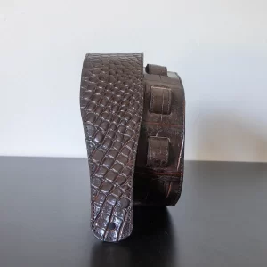 3" Brown Alligator guitar Strap