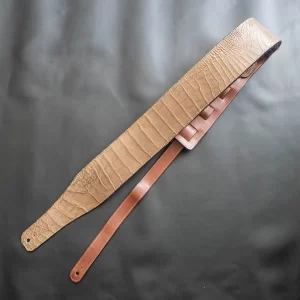 Tobacco Alligator Guitar Strap