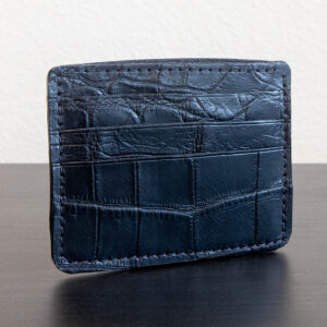 Black Nile Crocodile Card Holder – RFID Wallet by Taza