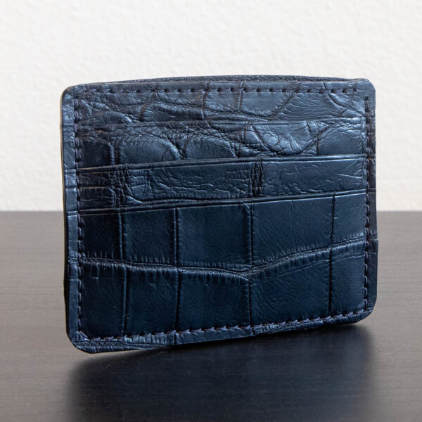 Black Nile Crocodile Card Holder – RFID Wallet by Taza