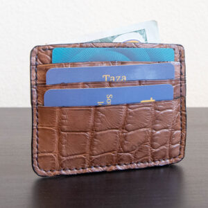 Tango Tobacco Nile Crocodile Card Holder – RFID Wallet