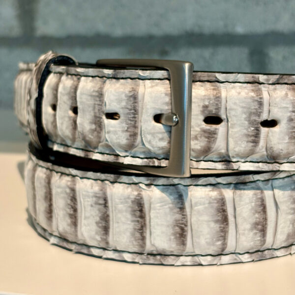 Natural Python Belt – Handmade Exotic Snake Belt | Taza Leather