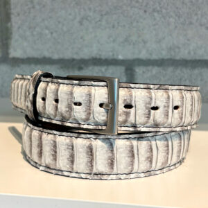 Natural Python Belt – Handmade Exotic Snake Belt | Taza Leather