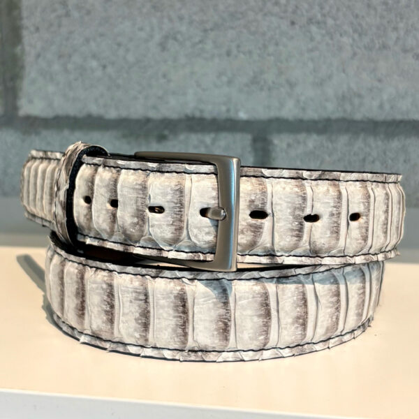Natural Python Belt – Handmade Exotic Snake Belt | Taza Leather