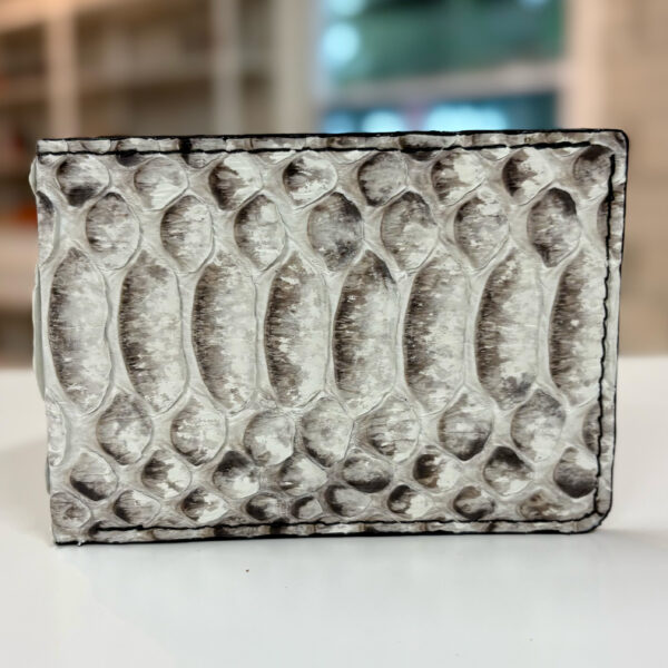 Natural Python Bifold Wallet