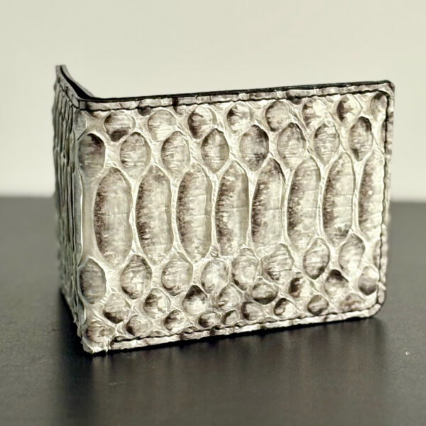 Natural Python Bifold Wallet