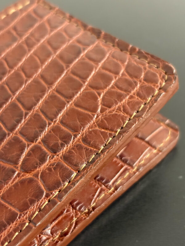 Terracotta Cognac Alligator Wallet – Limited Edition - Image 4