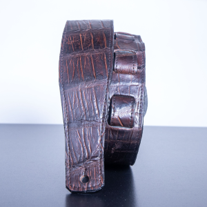 Sport Rust Alligator Guitar Strap – 3" Wide