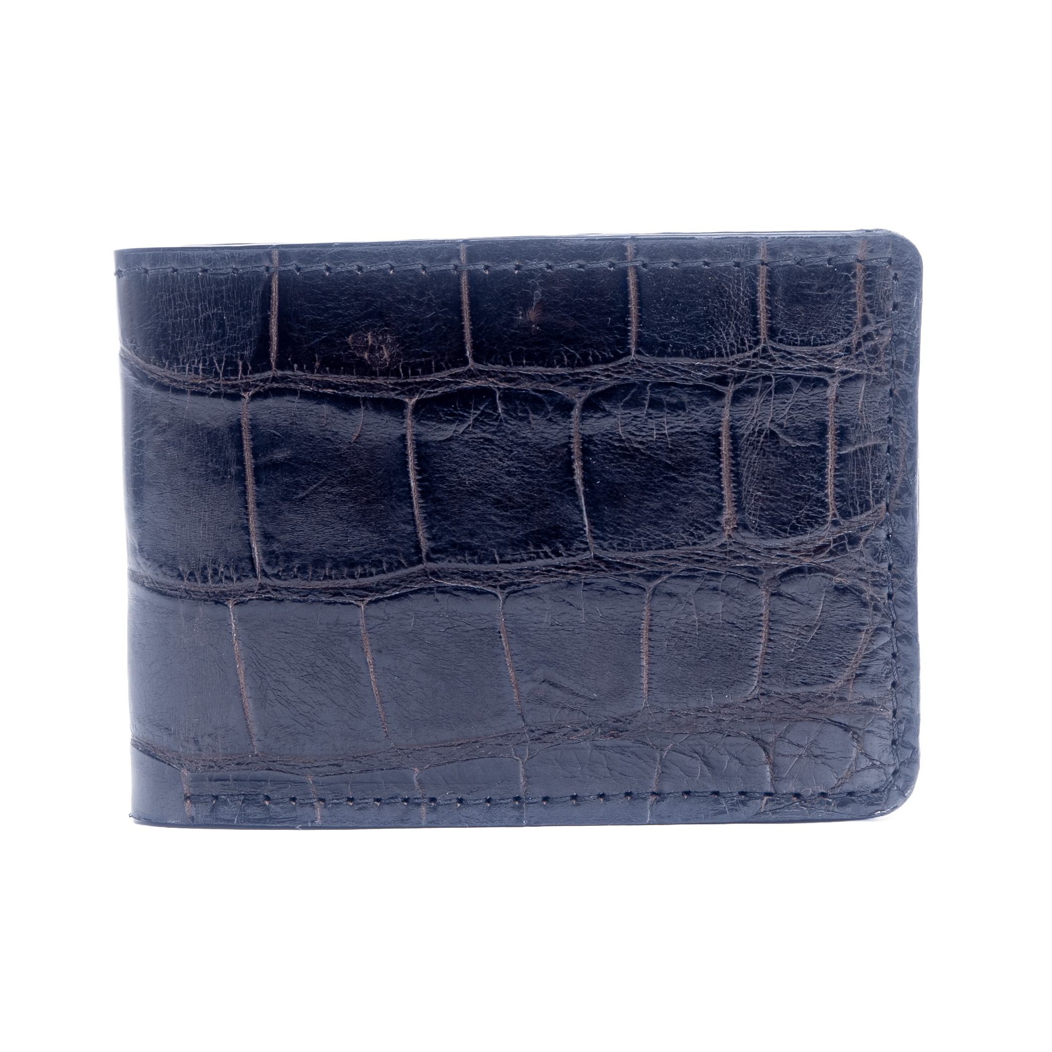 Orlando- Premium Brown Alligator - Bifold Wallet