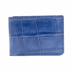Orlando - Premium Deep Blue Alligator - Bifold Wallet