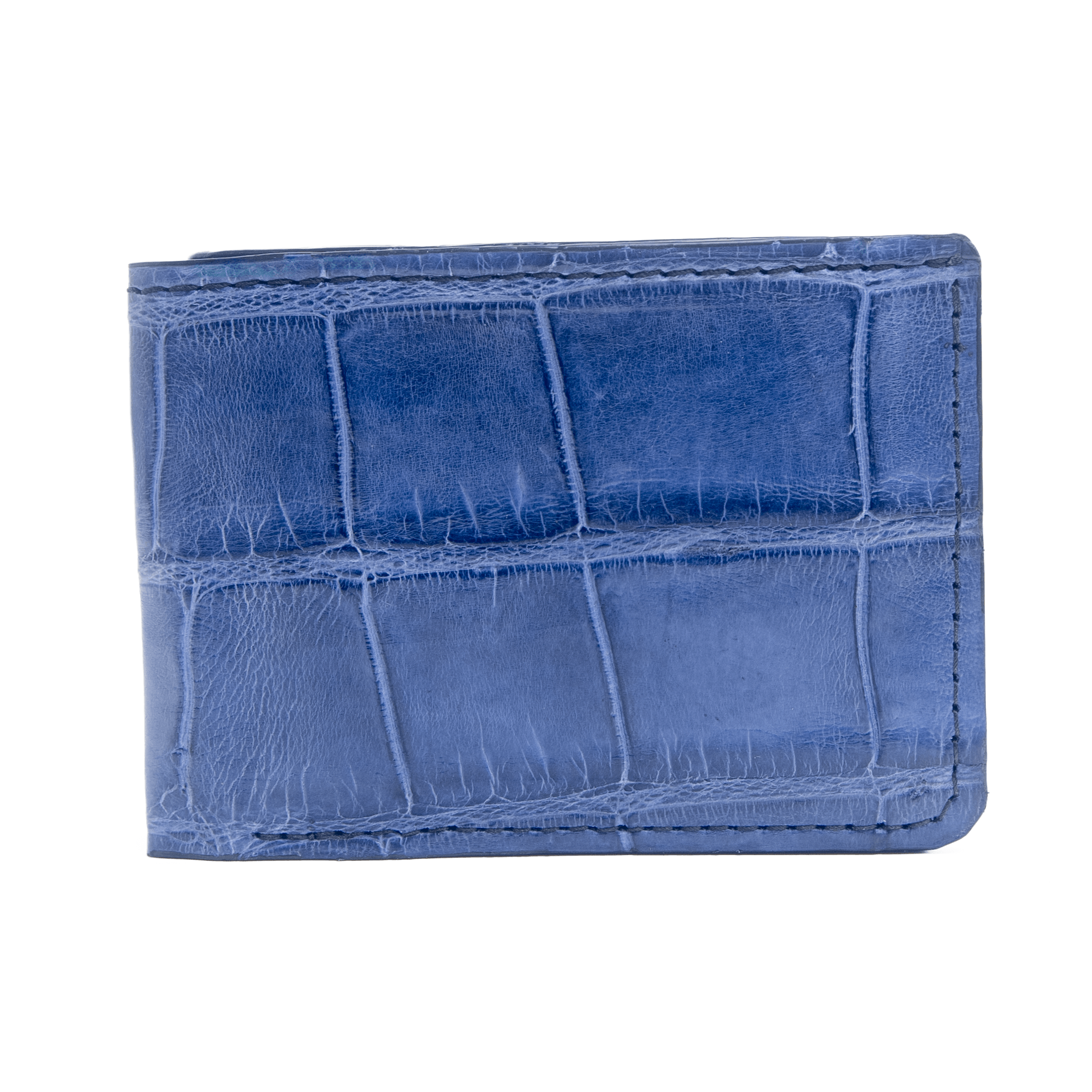 Orlando - Premium Deep Blue Alligator - Bifold Wallet