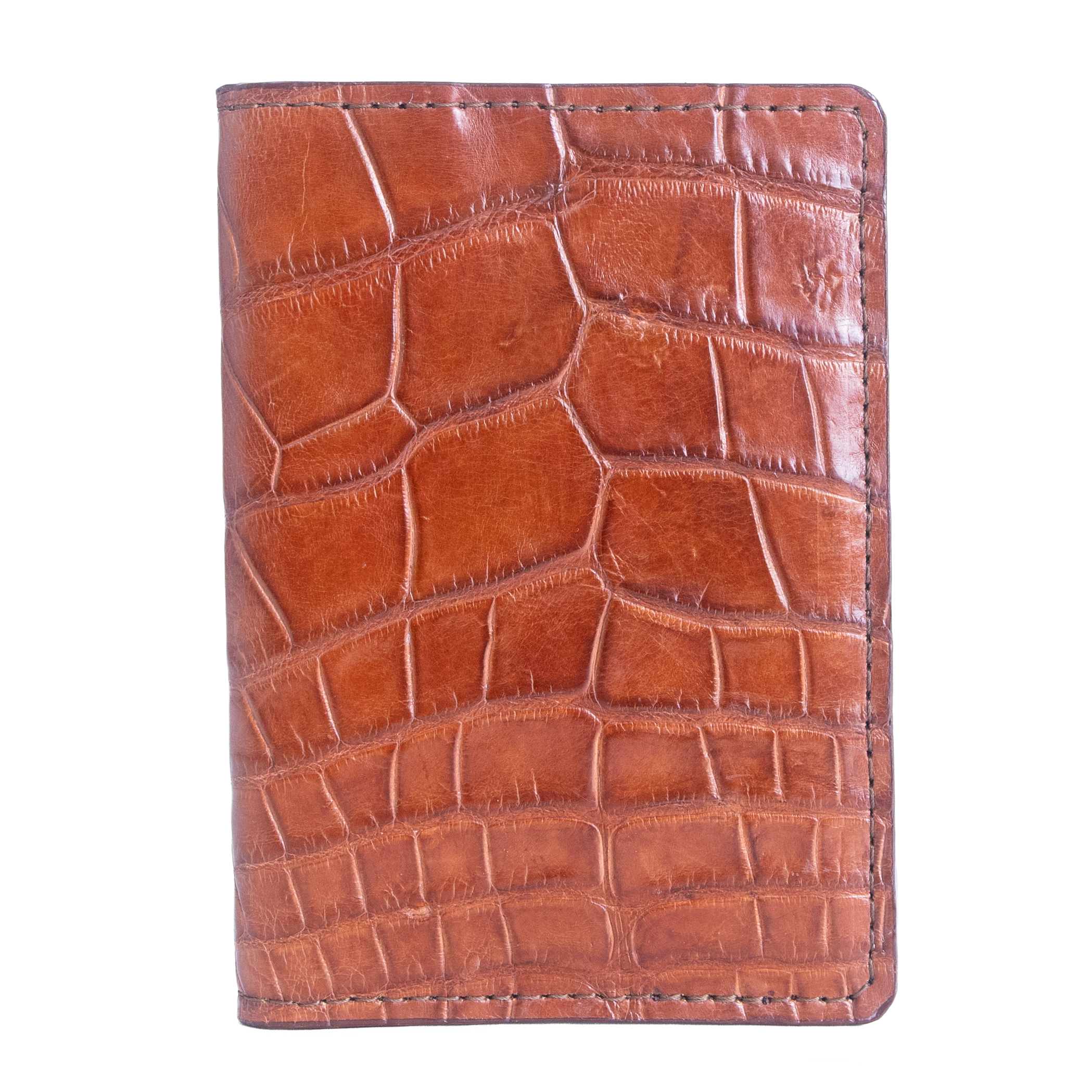 The Explorer - Premium Cognac Alligator - Passport Travel Wallet