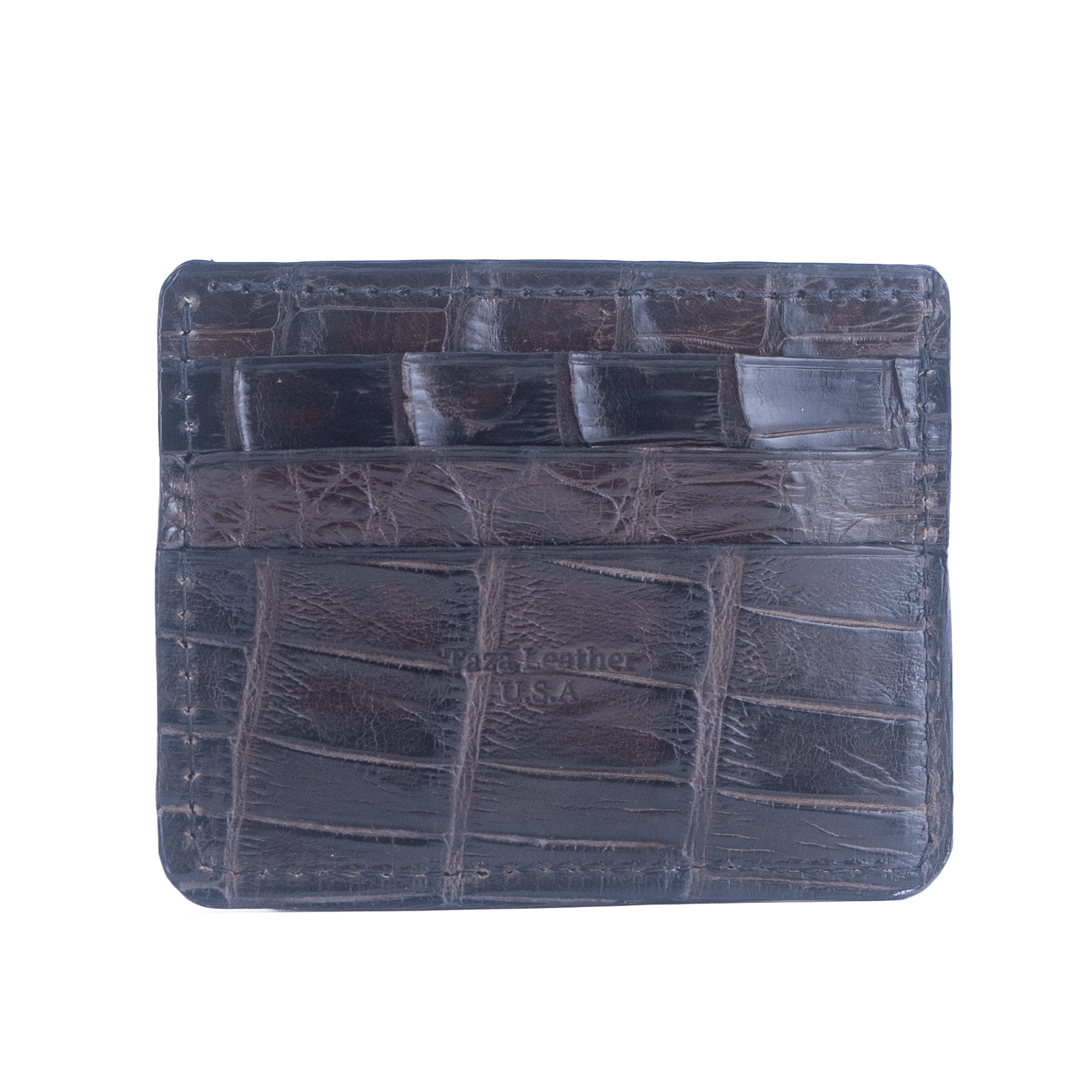 Large Winter Park - Premium Brown Alligator - Card Holder Wallet - Image 2