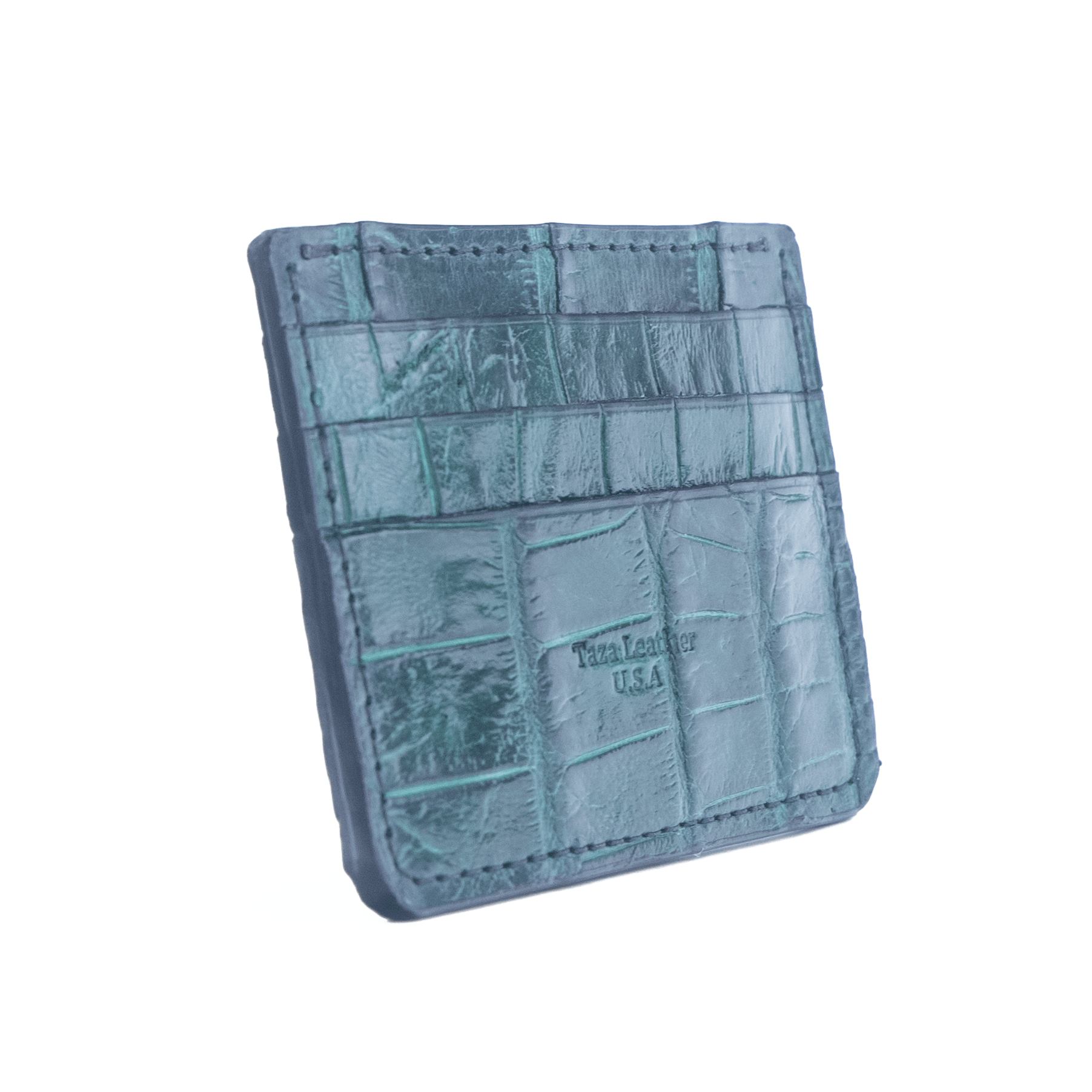 Large Winter Park - Premium Forest Green Alligator - Card Holder Wallet - Image 3