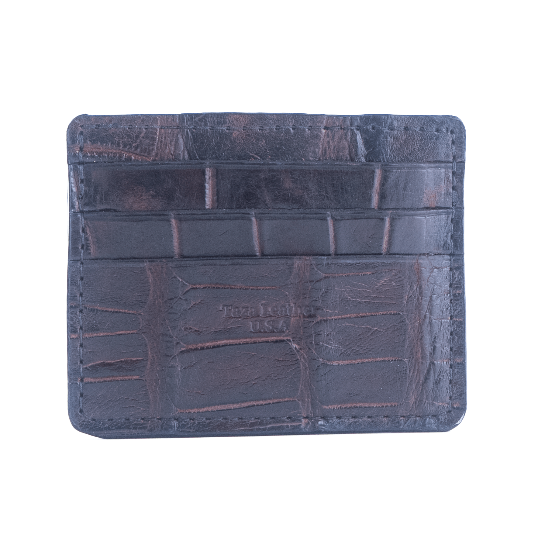 Large Winter Park - Premium Sport Rust Alligator - Card holder Wallet - Image 2