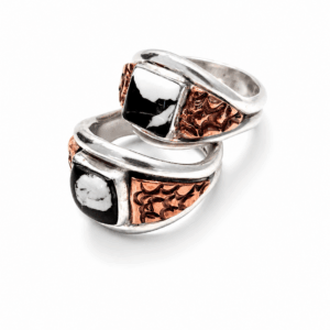 Sterling & Copper with Buffalo Stone Ring