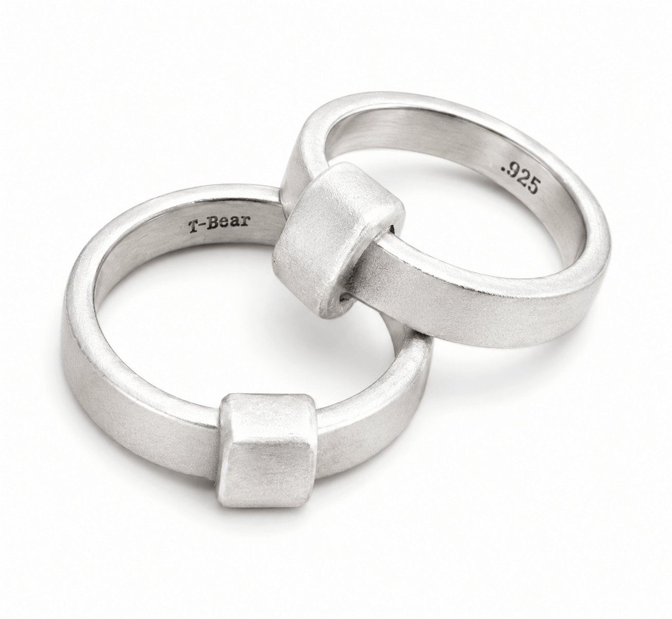 Fine Silver Brushed Ring