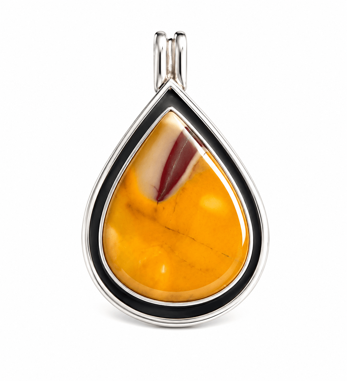 Mookaite Jasper Pendant in Sterling Silver
