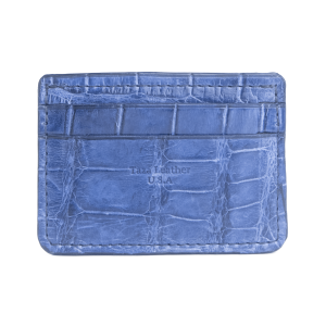 Winter Park - Premium Deep Blue Alligator - Card Holder Wallet