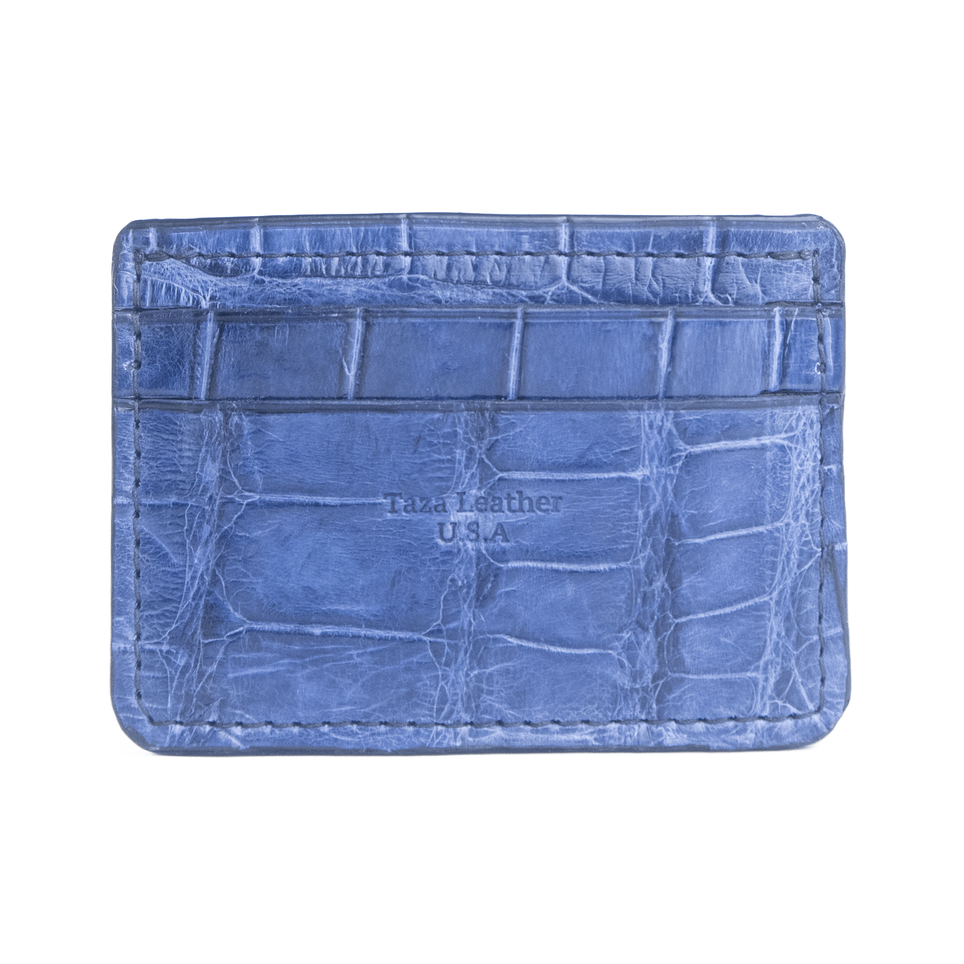 Winter Park - Premium Deep Blue Alligator - Card Holder Wallet