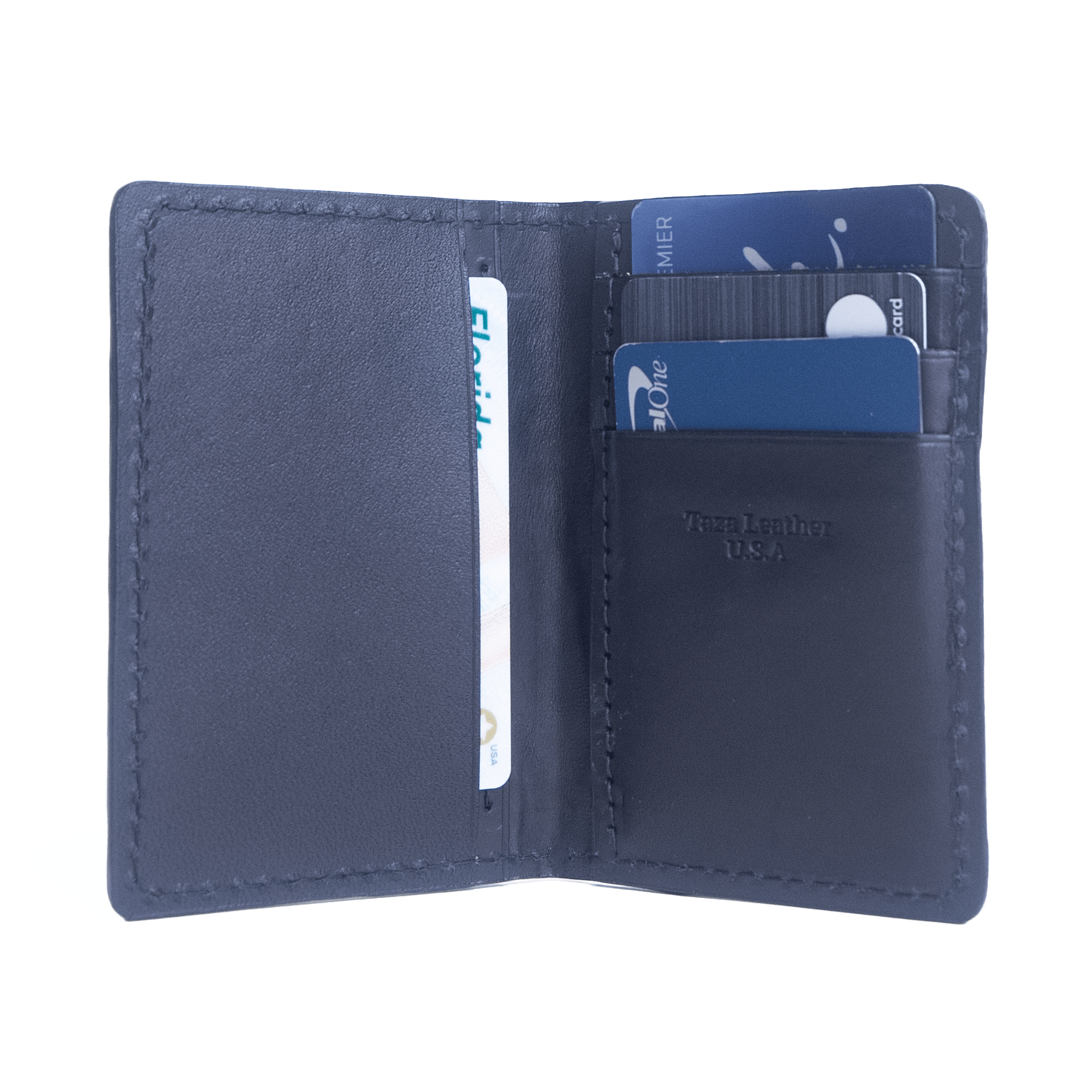 The Miami - Deep Blue Alligator - Front Pocket Wallet - Image 3