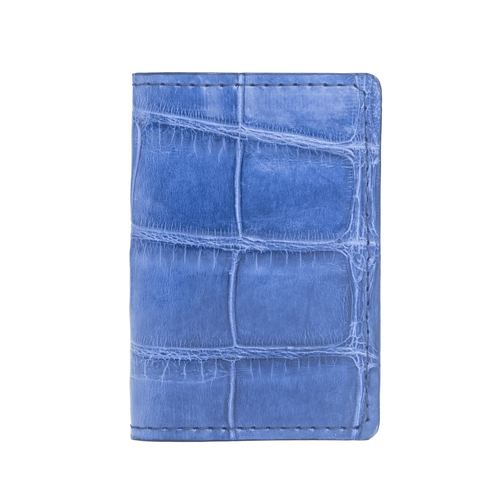 The Miami - Deep Blue Alligator - Front Pocket Wallet