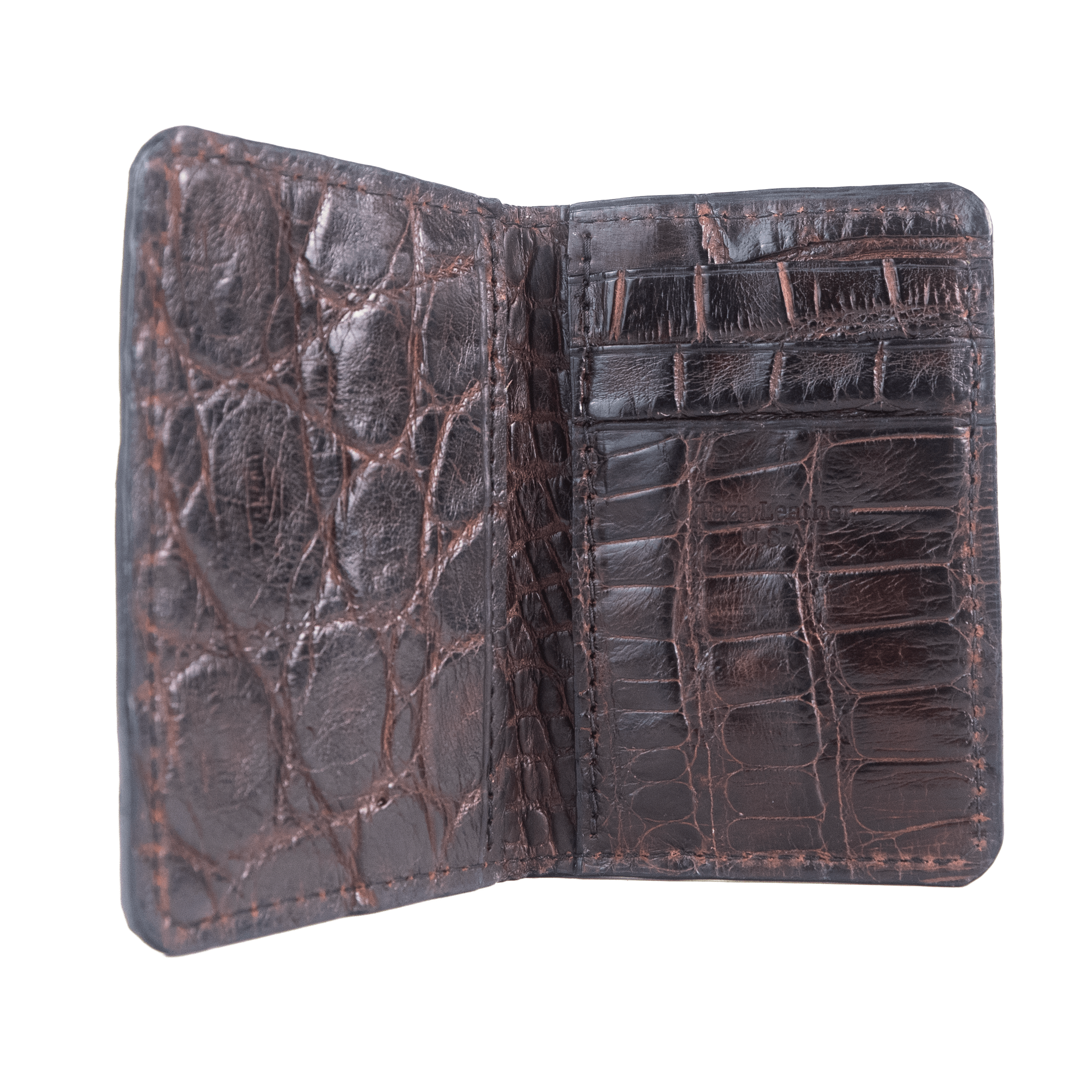 The Miami - Premium Sport Rust Alligator - Front Pocket Wallet - Image 2