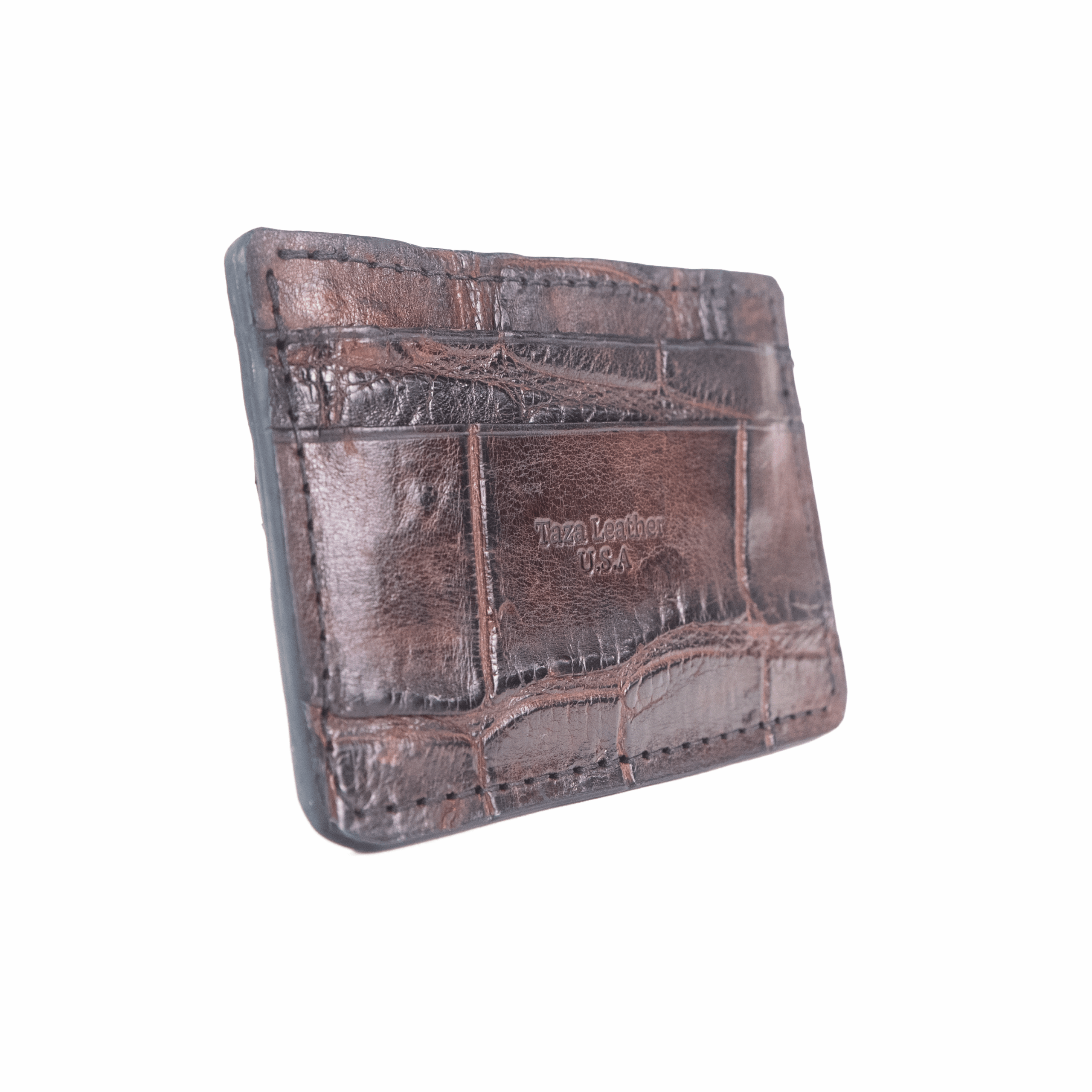 Winter Park - Premium Sport Rust Alligator - Card Holder Wallet - Image 3